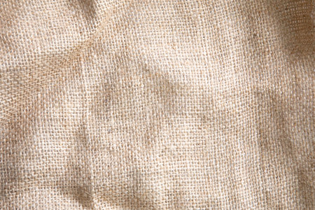 Sackcloth texture background. Close-up of sackcloth texture.の写真素材
