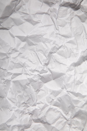 White crumpled paper background. Texture of crumpled paper.の写真素材