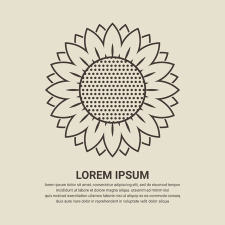 Sunflower icon - Vectorのイラスト素材