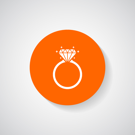 Diamond engagement ring icon - Vectorのイラスト素材