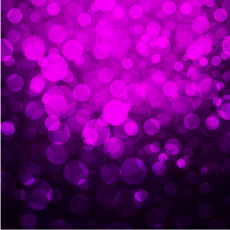 Purple festive christmas elegant abstract background with bokeh lights - Vectorのイラスト素材