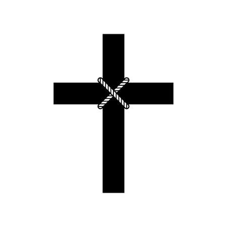 Cross icon, Christianity religion symbol - Vectorのイラスト素材
