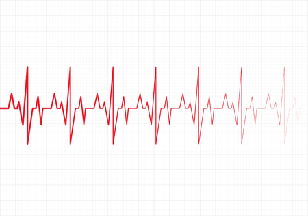 Heart beats cardiogramのイラスト素材