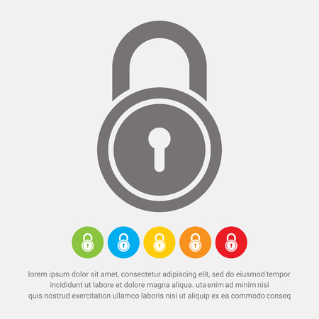 Padlock icon - Vectorのイラスト素材
