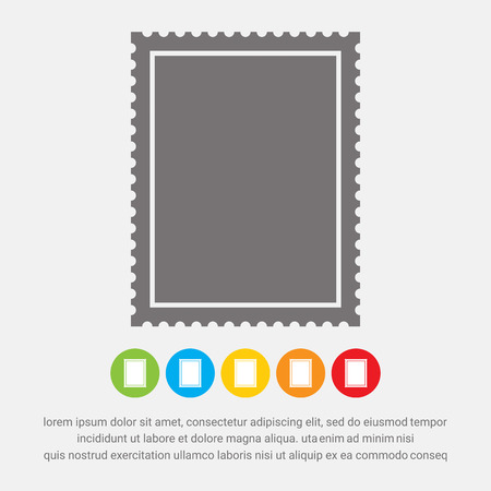 Postage stamp icon - Vectorのイラスト素材