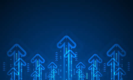 Abstract arrow direction. Technology backgroundのイラスト素材