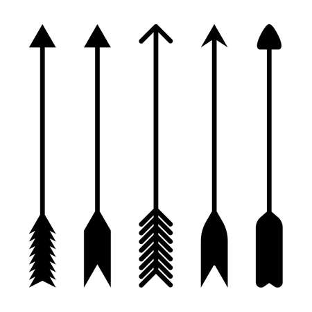 Set of black arrows.vectorのイラスト素材