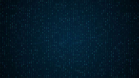 Binary code abstract technology background. Global networkのイラスト素材
