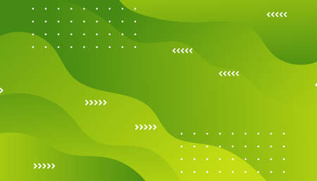 Green geometric background. Liquid color background design. Template for brochures, flyers, magazine, banners etcのイラスト素材
