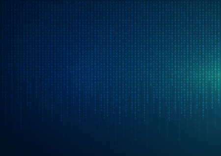 Binary code abstract technology background. Global network