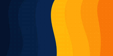 Blue and yellow background. Design template for brochures, flyers, magazineのイラスト素材