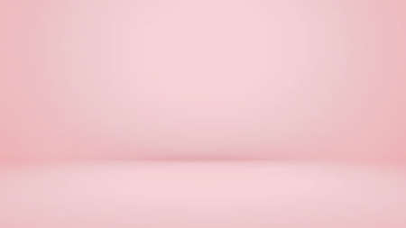 Empty pink studio room vector background. Can be used for for display or montage your productsのイラスト素材