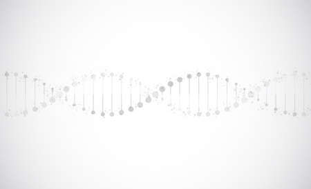 DNA. Medical science, genetic biotechnology, chemistry biology. Innovation technology concept and nano technology backgroundのイラスト素材