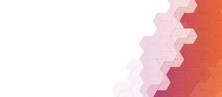 Abstract design element with hexagons shape. Connecting dots and lines. Used for design healthcare,...