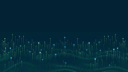 Technology background. Big data visualization conceptのイラスト素材