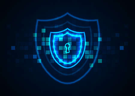 Abstract technology background, Internet technology cyber security concept