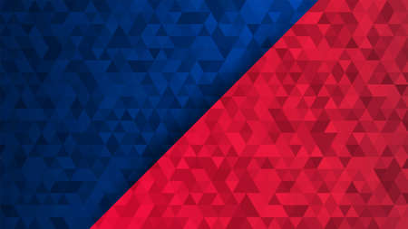 Abstract red and blue geometric background. can be used in cover designのイラスト素材