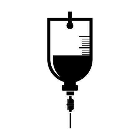 IV bag icon isolated on white backgroundのイラスト素材