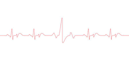 Electrocardiogram. Heart beat. Medical healthcare symbol
