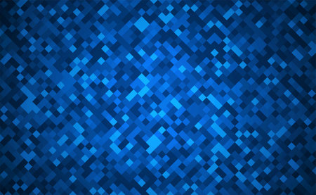 Digital technology background. Digital data square blue pattern pixel backgroundのイラスト素材