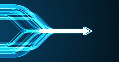 Abstract arrow direction. Technology backgroundのイラスト素材