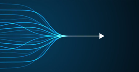 Abstract arrow direction. Technology backgroundのイラスト素材