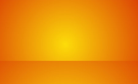 Empty orange studio room vector background. Can be used for for display or montage your productsのイラスト素材