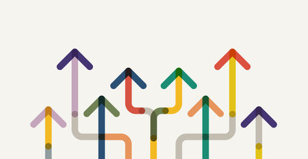 Abstract arrow direction. Technology backgroundのイラスト素材