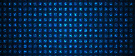 Digital technology background. Digital data square blue pattern pixel backgroundのイラスト素材