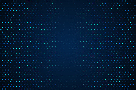 Digital technology background. Digital data circle blue pattern pixel backgroundのイラスト素材