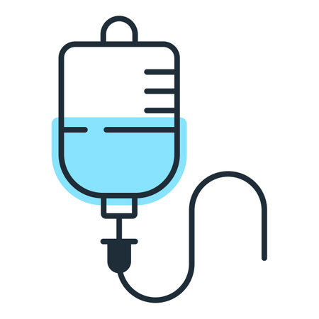 Infuse icon, iv bag iconのイラスト素材