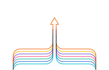 Abstract arrow direction. Technology backgroundのイラスト素材
