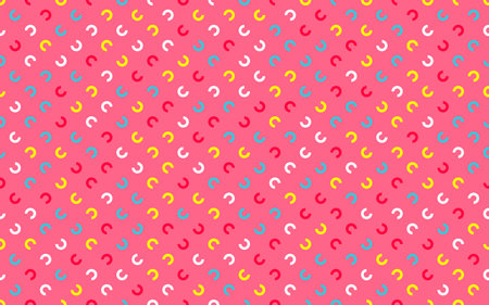 Fun colorful line seamless pattern. Creative minimalist style art background