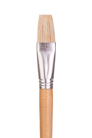Paintbrush isolated on white background  with clipping pathの写真素材