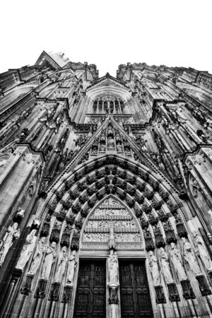 The front doors of Cologne Catherdralの写真素材