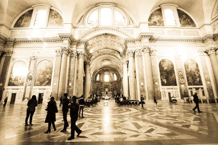 Atrium of the Church at Rome Italyのeditorial素材