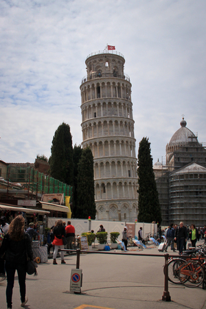 Exterior of Leaning Tower of Pisaのeditorial素材