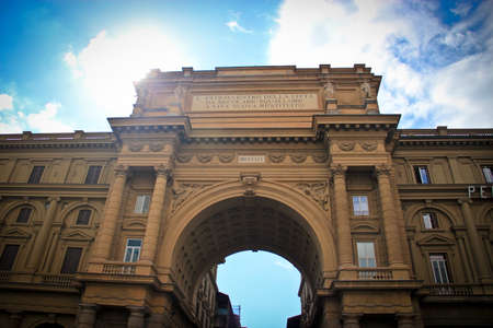 Architecture of Piazza della Repubblicaの写真素材
