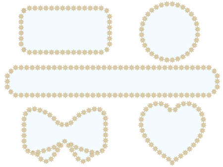 Flower Lace Frameのイラスト素材