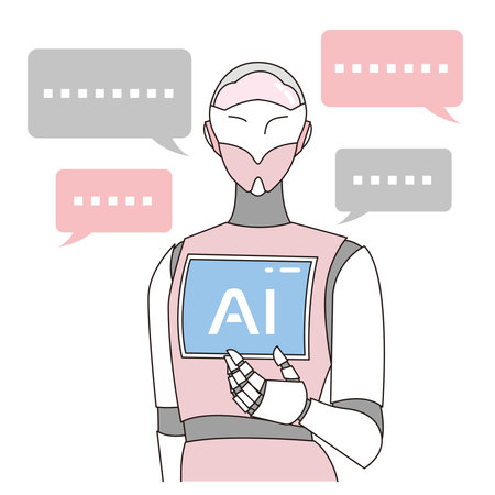 Artificial Intelligence to Support Business and Lifeのイラスト素材