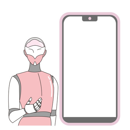 Artificial Intelligence to Support Business and Lifeのイラスト素材