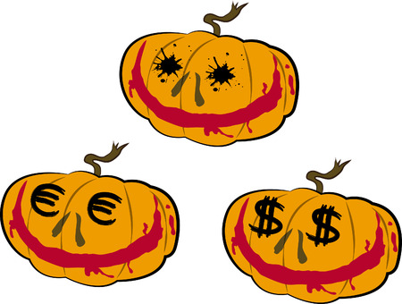 Pumpkin headsのイラスト素材
