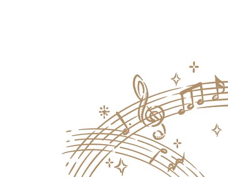 Backgroung with abstract musical notes. Vector illustration.のイラスト素材