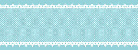 Seamless lace ribbon border. Vector illustration.のイラスト素材