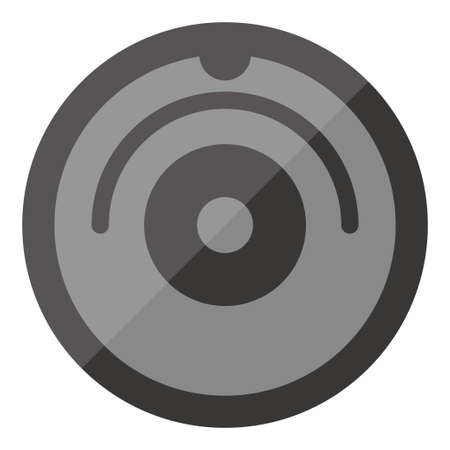 robot vacuum cleaner iconのイラスト素材