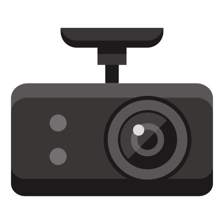 dashboard camera iconのイラスト素材