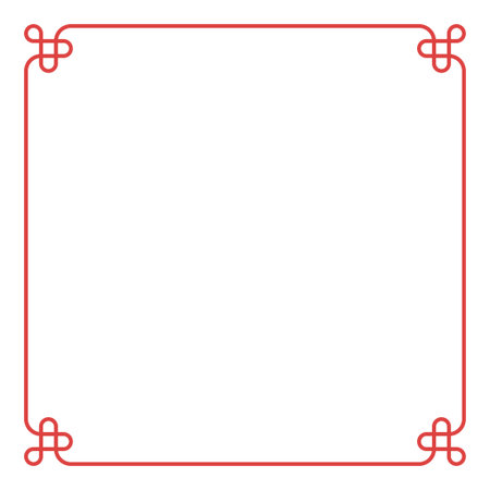 Chinese vector frameのイラスト素材