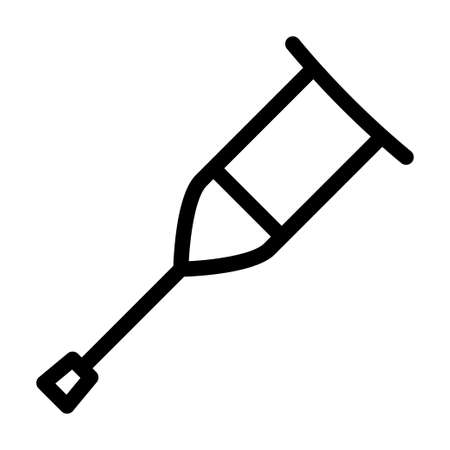 Crutches Icon Vector Artのイラスト素材