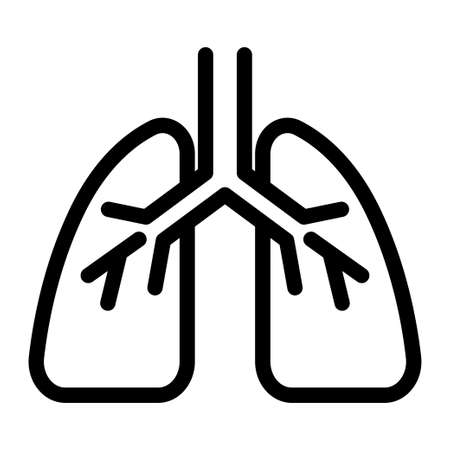 Lung icon vector artのイラスト素材