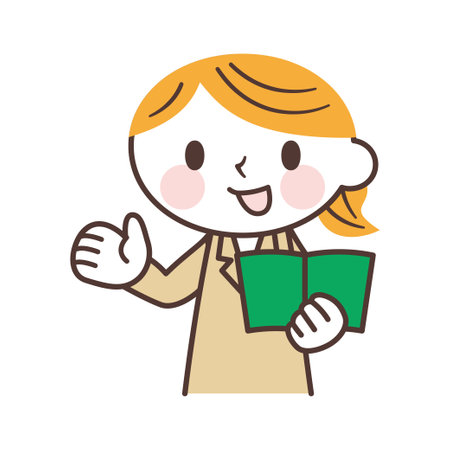 A woman who teaches at a private schoolのイラスト素材